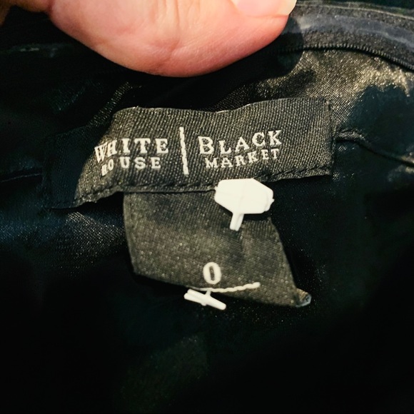 WHITE HOUSE BLACK MARKET Black Strapless Dress - Picture 4 of 5